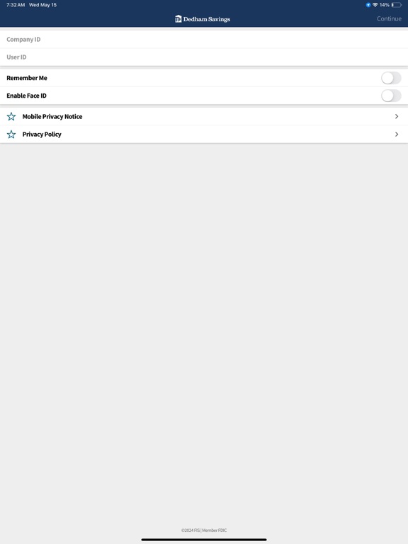 Dedham Savings for Business iPad screenshot 4 - Finance app