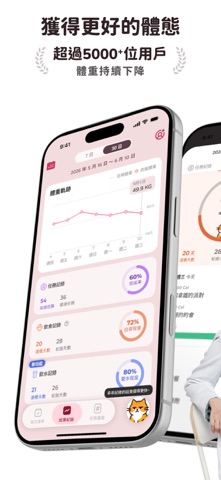 Captura 2 de SlimGo 想要瘦：AI 熱量計算與飲食紀錄、每日健康任務