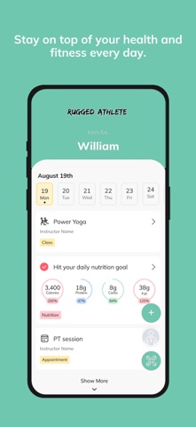 Rugged Athlete App screenshot