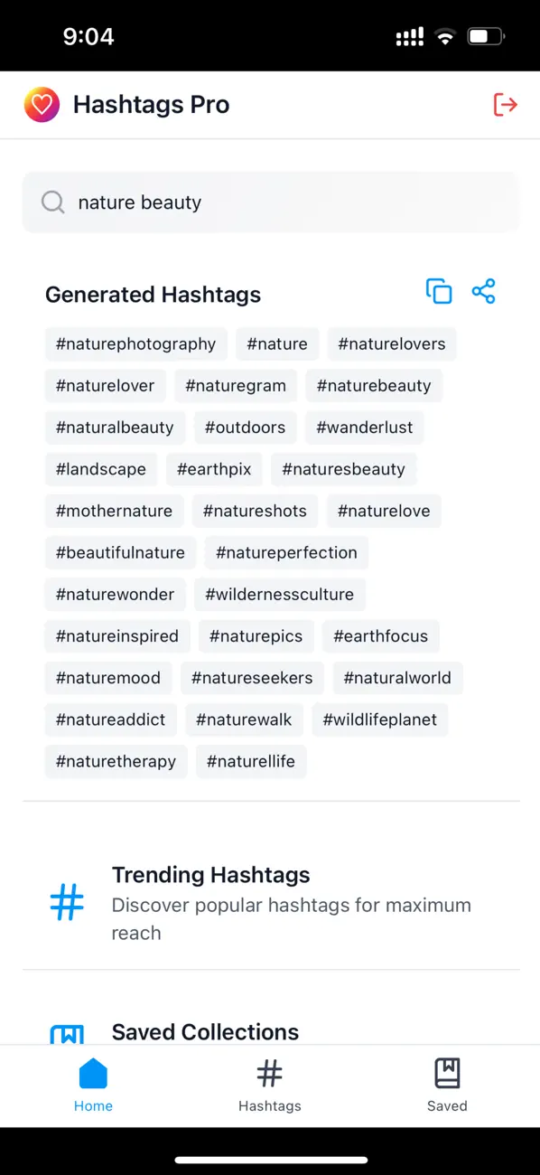 Screenshot #1 pour HashtagsPro - Real Followers