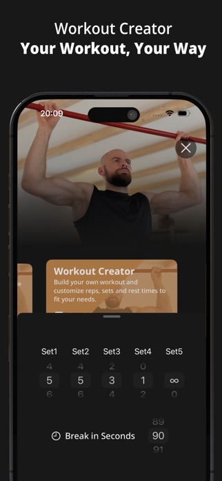 GOLDEN Bars - Pull ups & Dips Screenshot 9 of 10