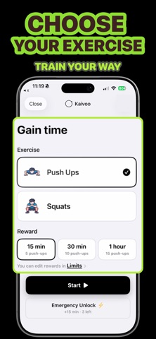 Kaivoo - Pushup App Blocker Screenshot 4 of 4