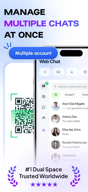 Web Messenger - Dual Chat screenshot 1