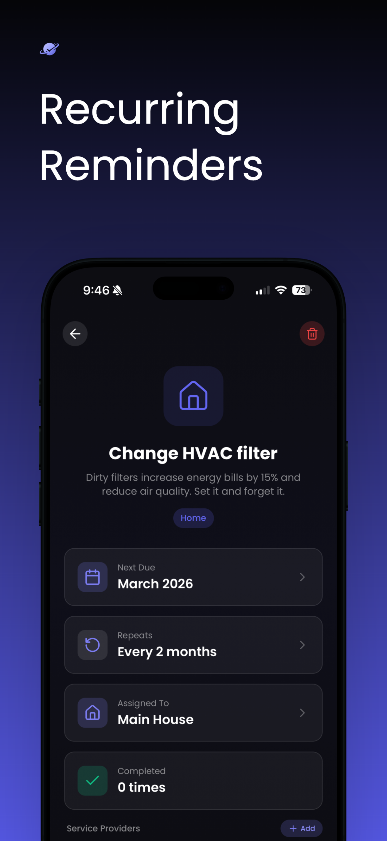Planit - Home Maintenance screenshot 3
