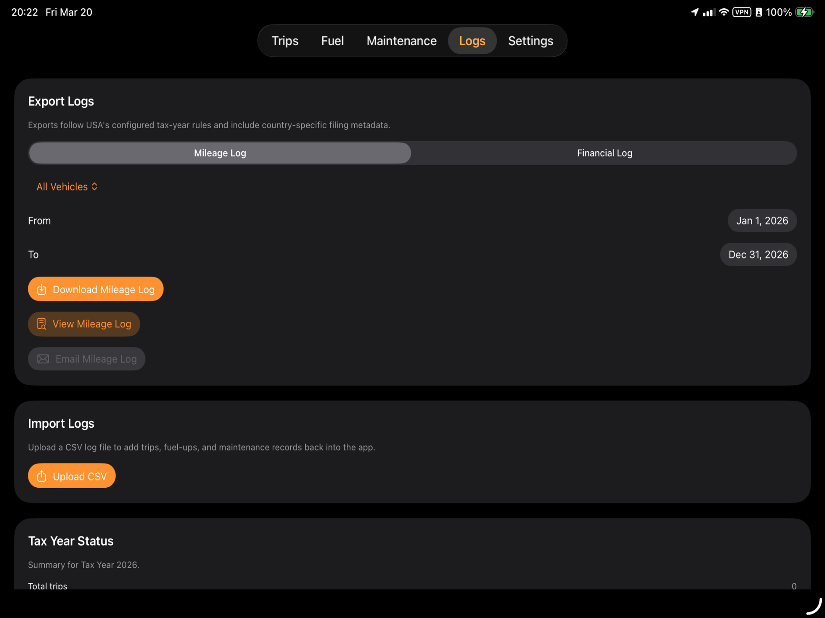 Mileage Tracker by Meerkat