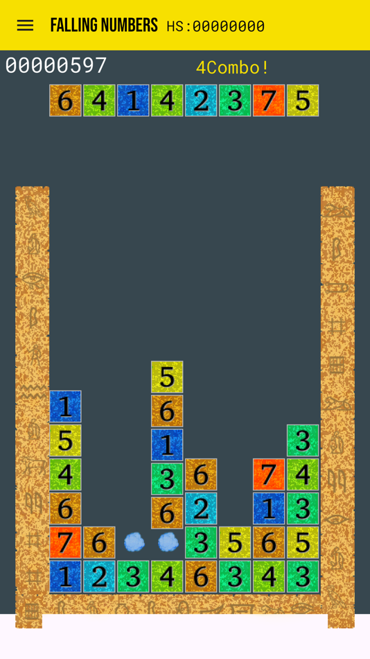 #2. Falling Numbers: Number Puzzle (iOS) Podle: Naoki Miura