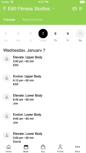 E60 Fitness Studios screenshot 2