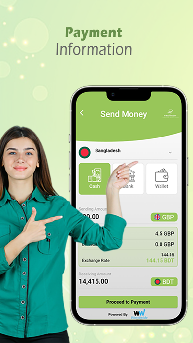 First Remit Money Transfer Screenshot