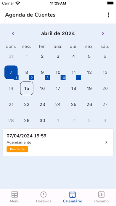 Agenda de Clientes Screenshot