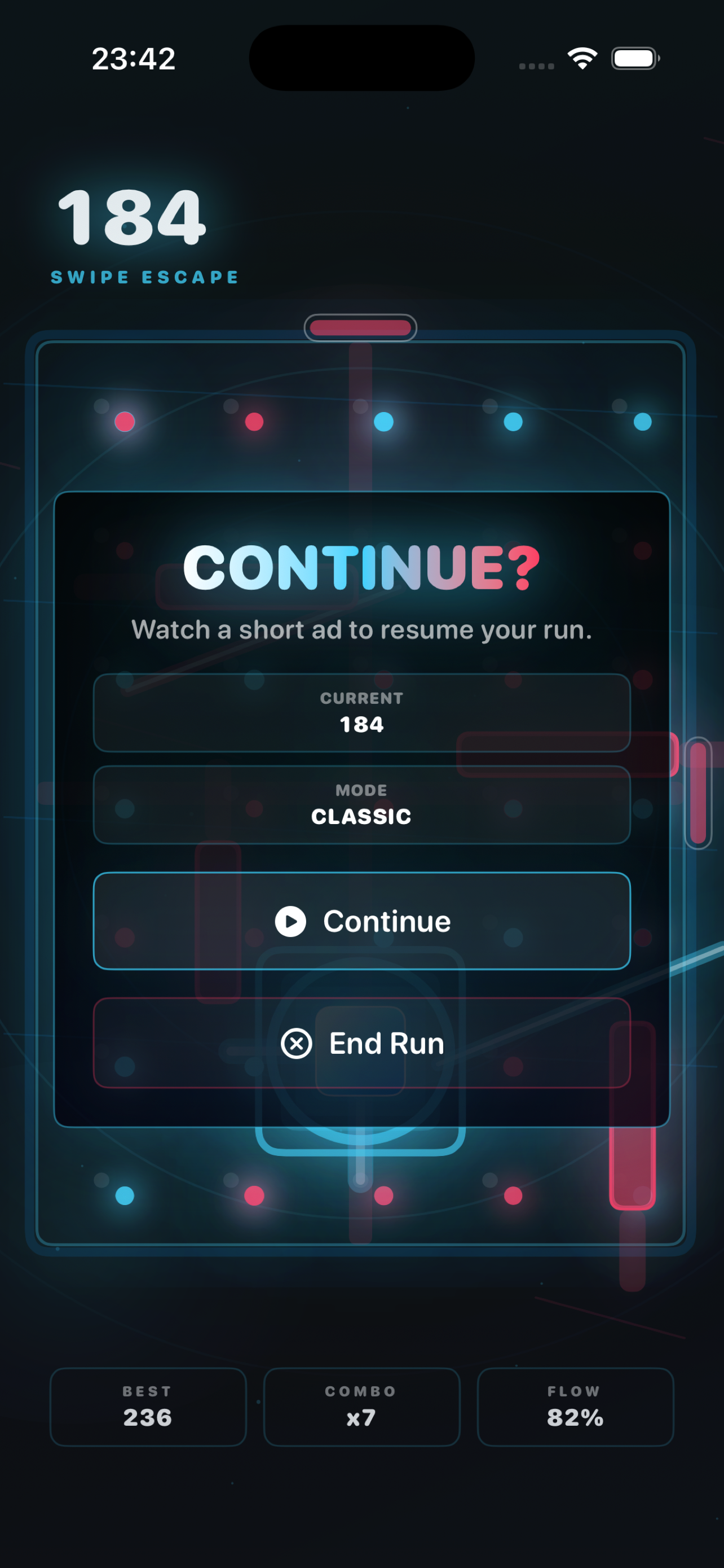 Swipe Escape: Neon Run