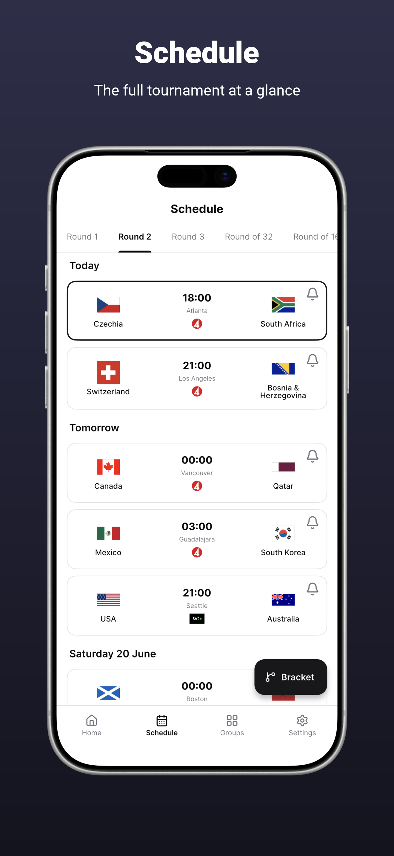 Kickoff 2026: Soccer Schedule screenshot 5