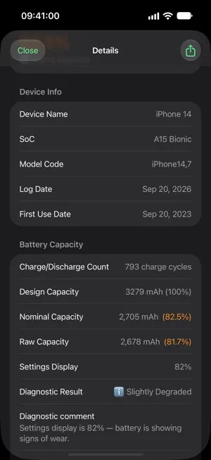 MochiLog screenshot 2