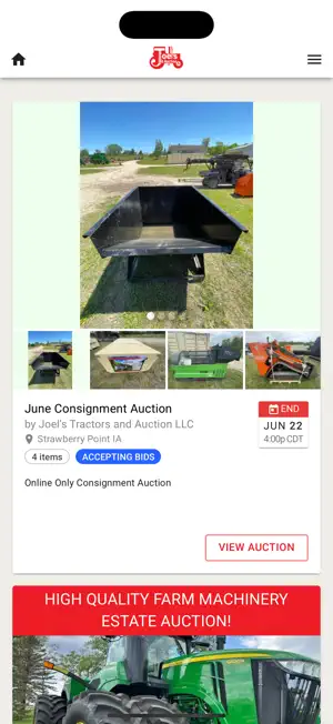 Joel's Tractors and Auction screenshot 1