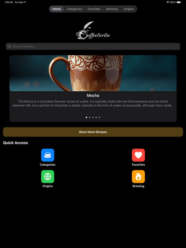 ‎CoffeeScribe Screenshot