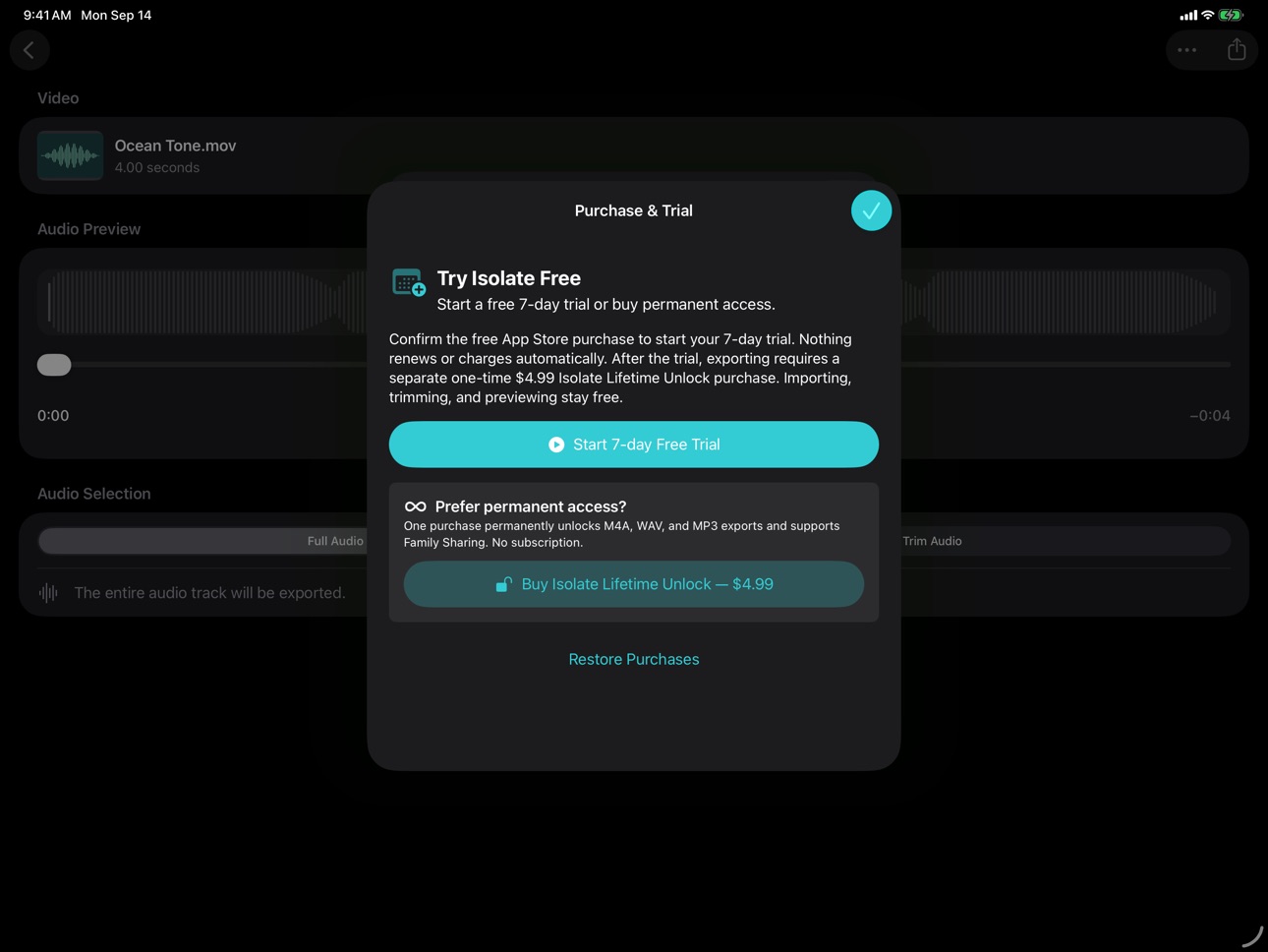 Screenshot 6 of Isolate: Extract Audio