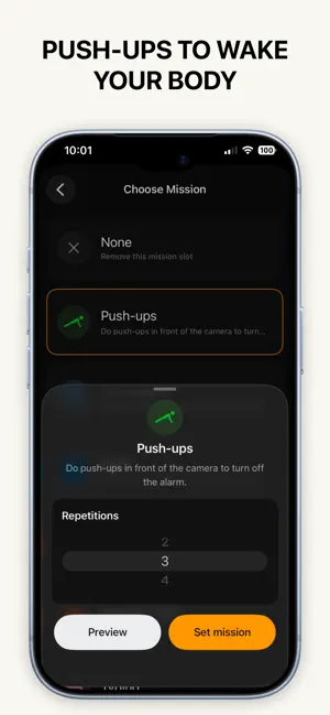 Pushup Alarm Clock: Missions screenshot 3