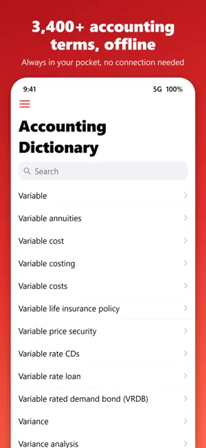 Accounting Dictionary-Offline screenshot 1