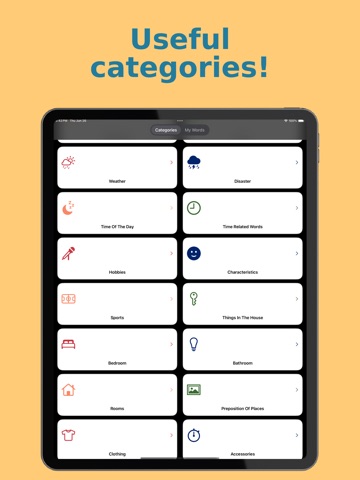 Colombian Spanish Words iPad screenshot