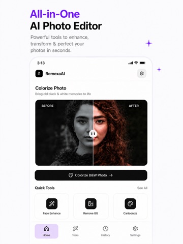 RemexaAI: Photo Editor, Maker iPad screenshot