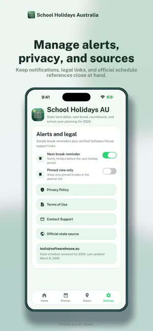 School Holidays Australia screenshot 3