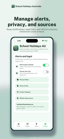 School Holidays Australia Screenshot 3 of 4