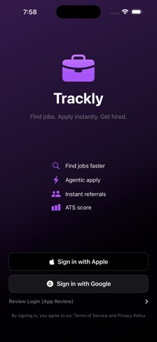 Trackly: Find Tech Jobs First screenshot