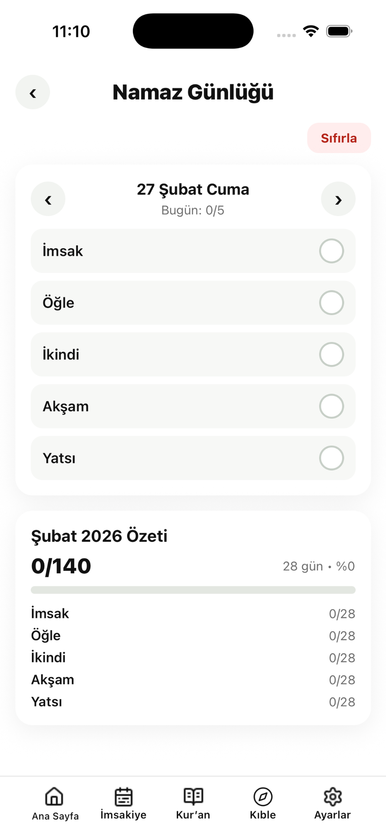 Namaz Vakti - Ezan Saatleri
