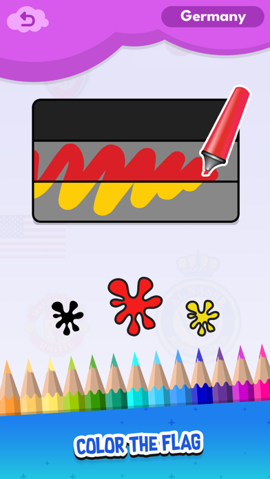 Coloring: flag & football logo Screenshot