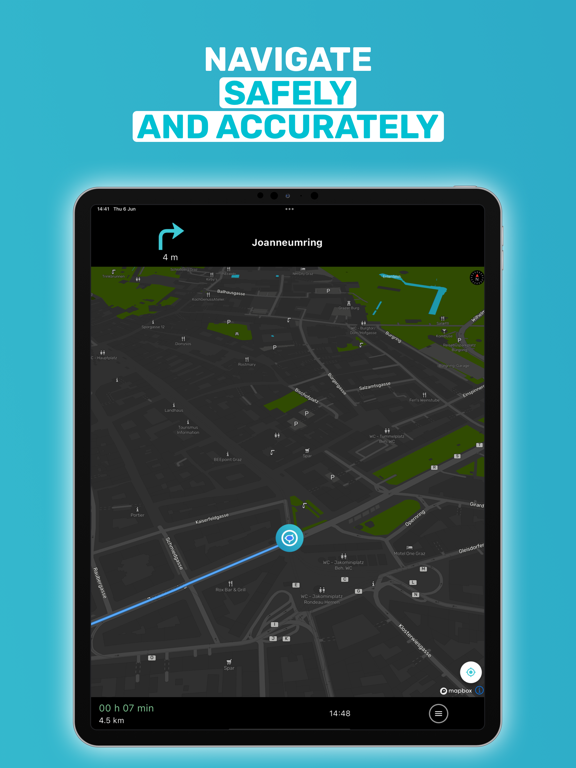 Motobit motorcycle navigation iPad screenshot 4 - Navigation app