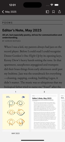 Poetry Magazine App screenshot