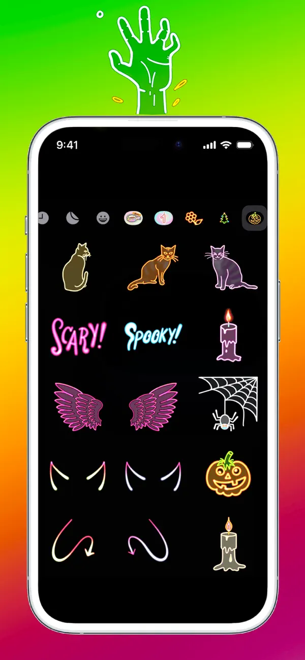 Screenshot #2 pour Ghostly Halloween stickers
