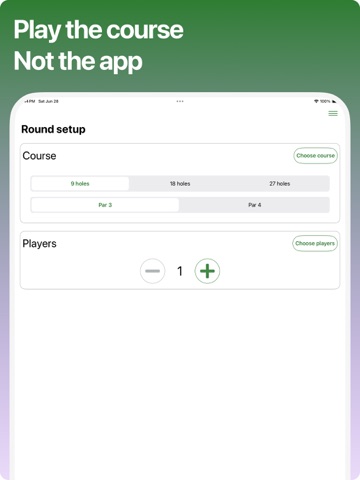 Under Par Scorecard ipad screenshot 3