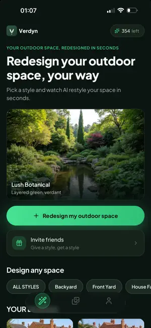 Verdyn: AI Garden Design screenshot 2