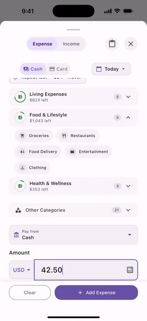 EZer: Expense Tracker screenshot 2