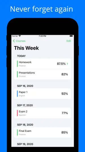 Grade Control: Homework App screenshot 3