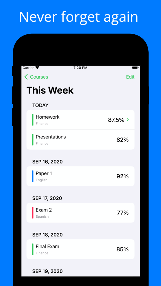 #3. Grade Control: Homework App (iOS) 来自: Kango Studios LLC