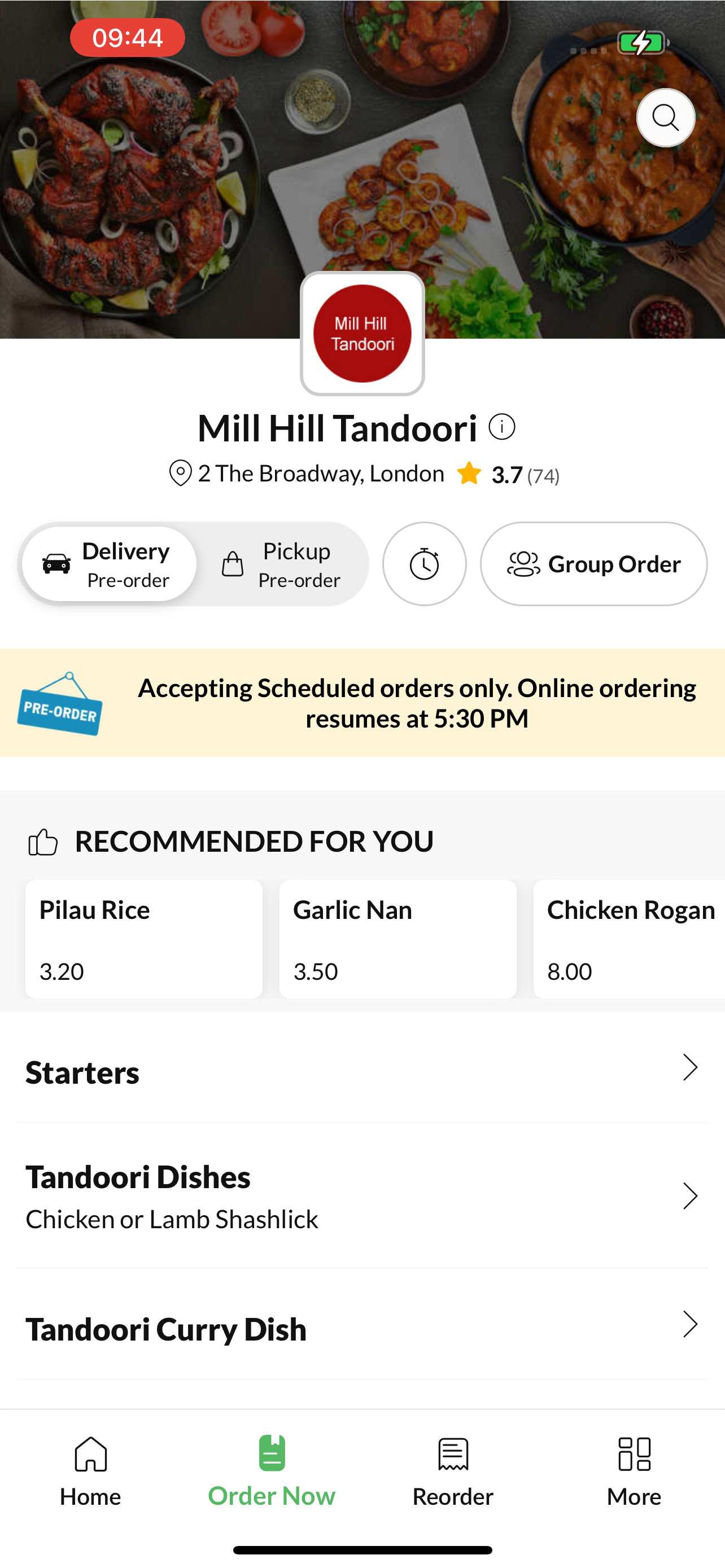 Mill Hill Tandoori. screenshot 2