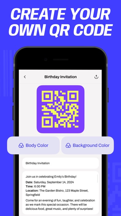 QR Code. Scanner & Reader App Screenshot
