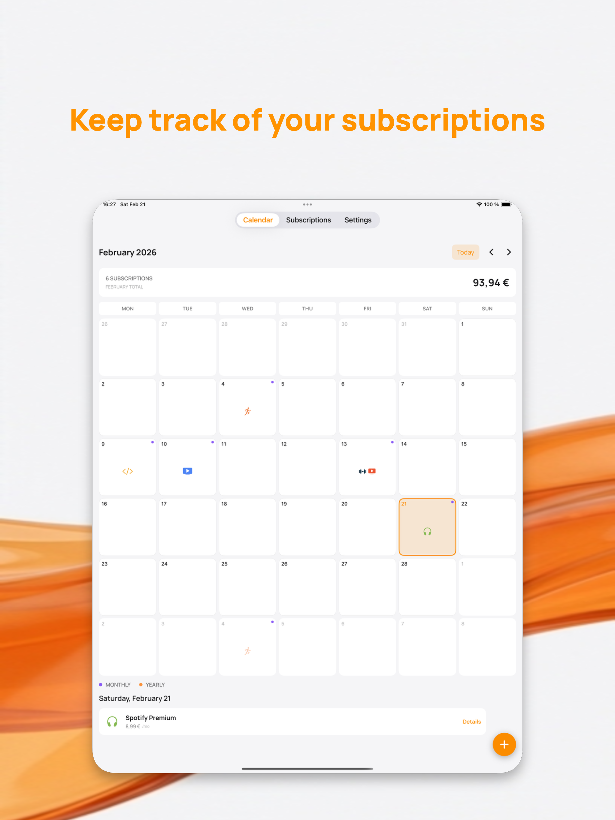 Rebill - Subscription Tracker screenshot 6