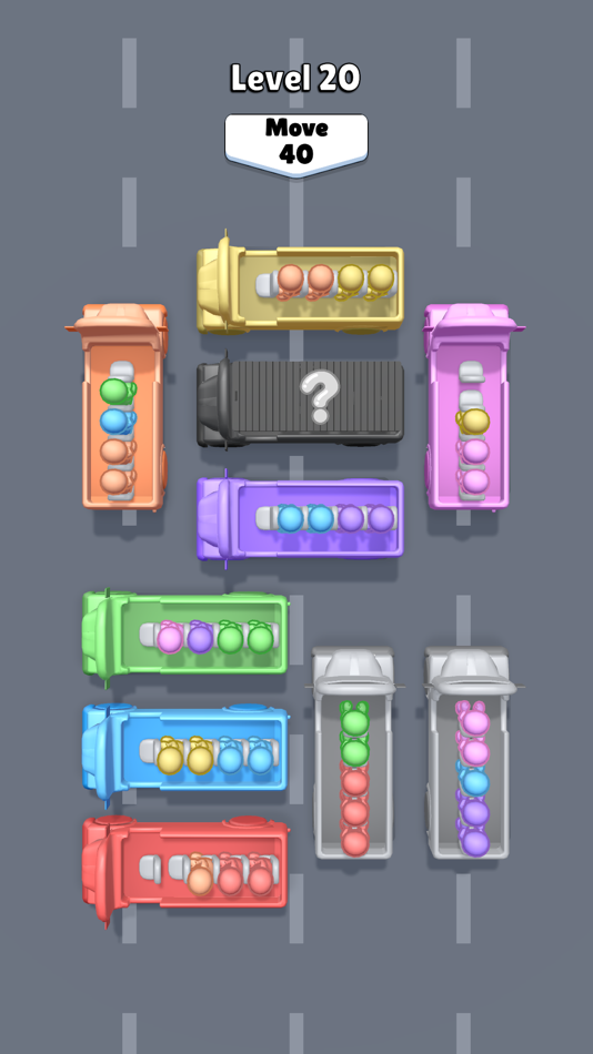 #5. Bus Color Sort (iOS) 来自: ZiNKY OYUN YAZILIM ANONiM SiRKETi