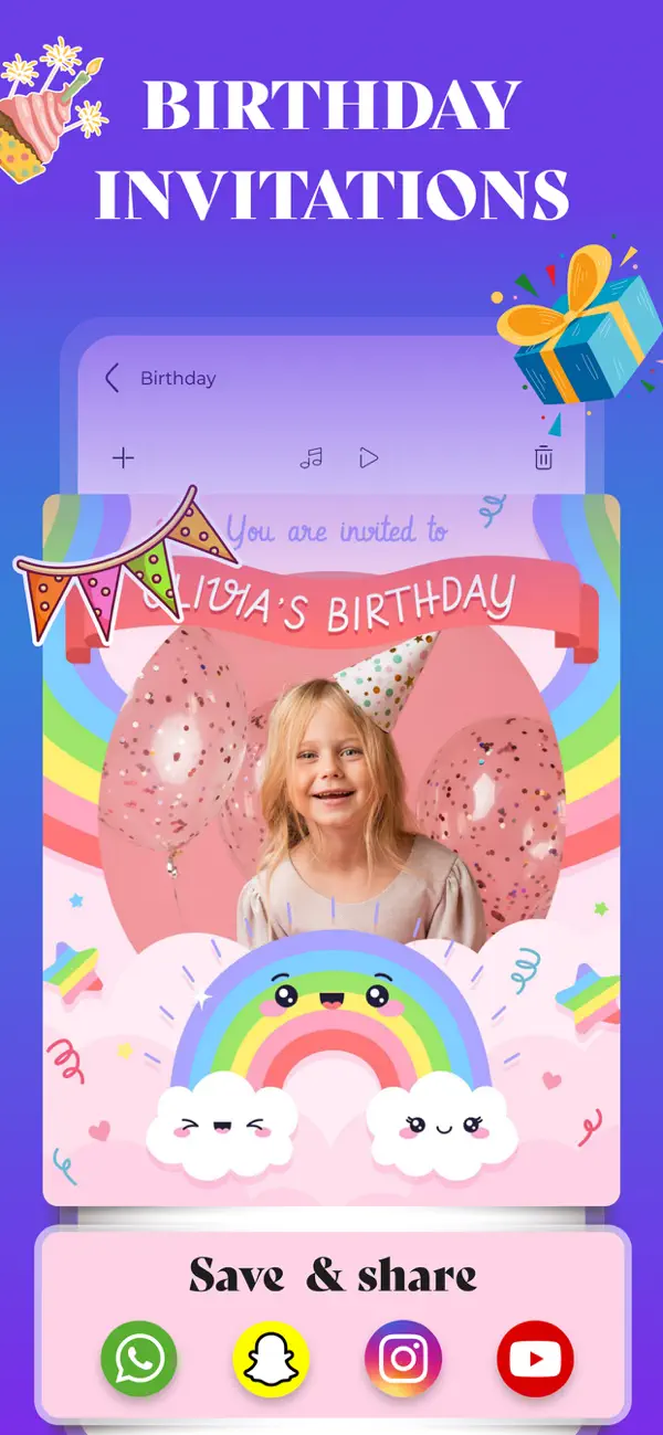 Screenshot #3 pour Invitation.s & Invite Maker