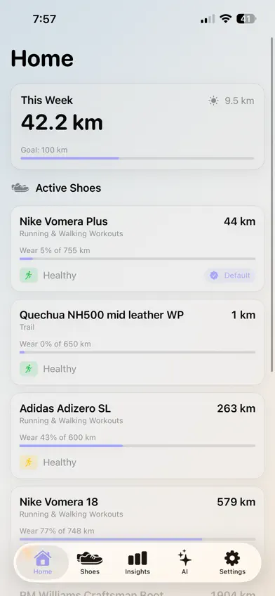 ShoeTrack screenshot 1