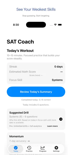 SATCoach screenshot 3