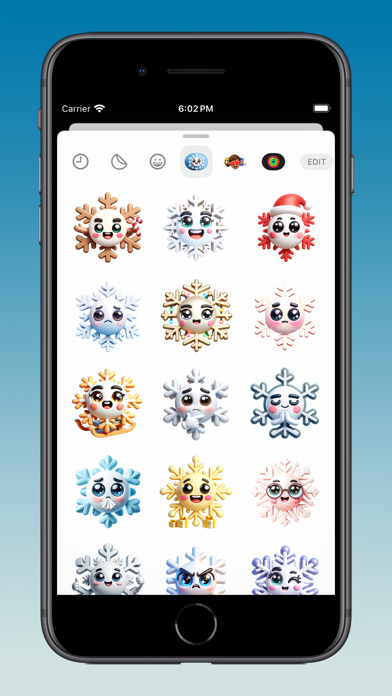 Screenshot #2 pour Ted Snowflake Stickers