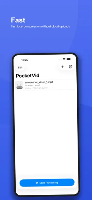PocketVid - Video Compressor screenshot 3