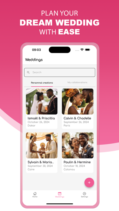 eWedPlanner Screenshot
