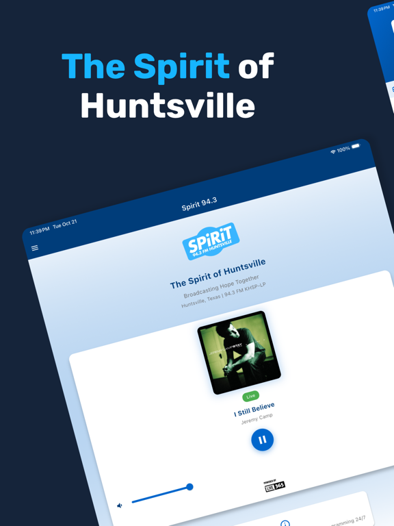 Spirit 94.3 iPad screenshot 1 - Music app