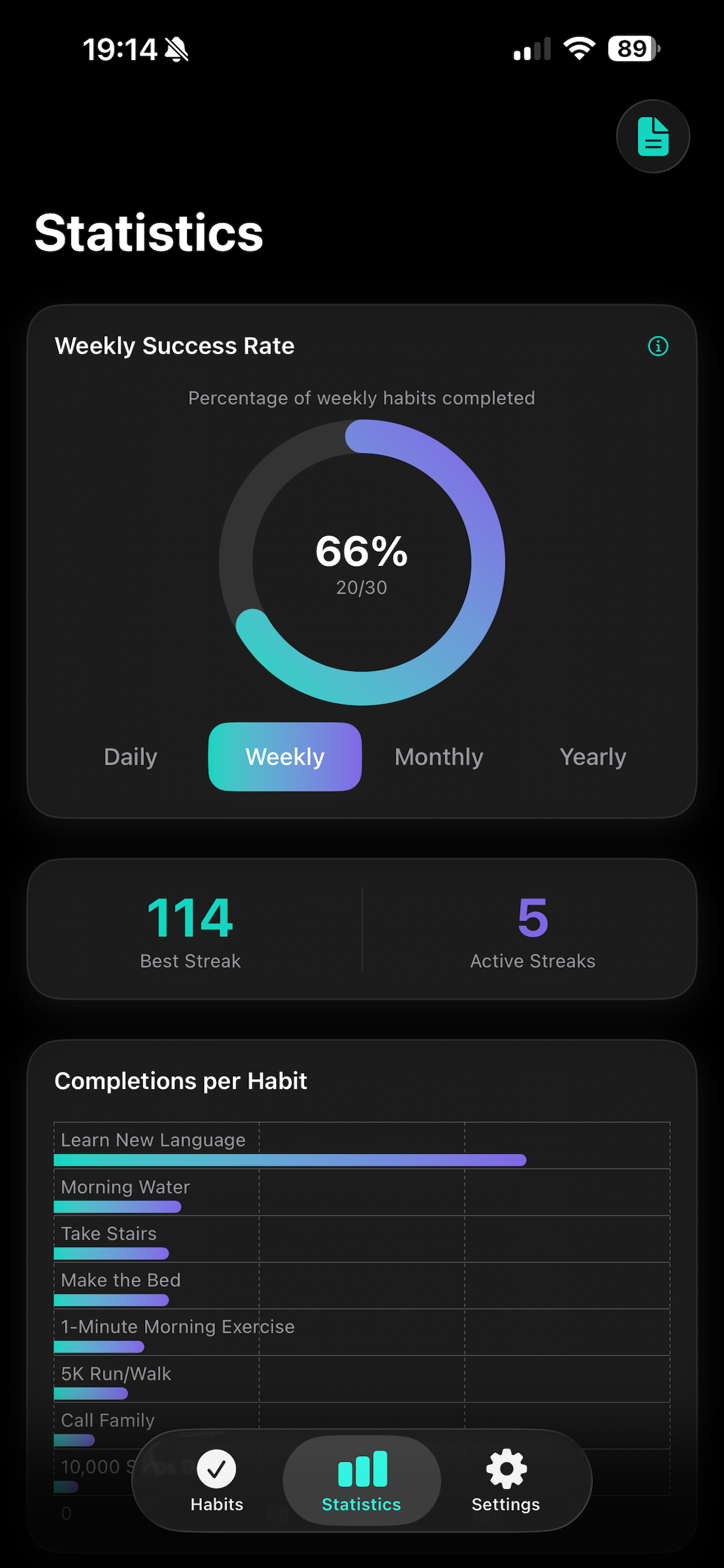 Rytmo Habit Tracker