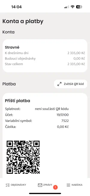 Strava.cz Meal Ordering screenshot 2