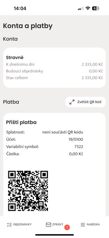 Strava.cz Meal Ordering Screenshot 2 of 8